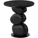 Paplo 21 X 19 inch Black End Table